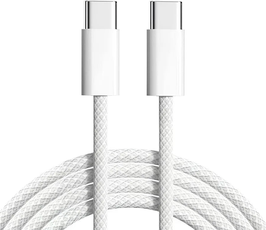 USB-C to USB-C 60W Fast Charge Braided
Cable, 1m White (UC-072)