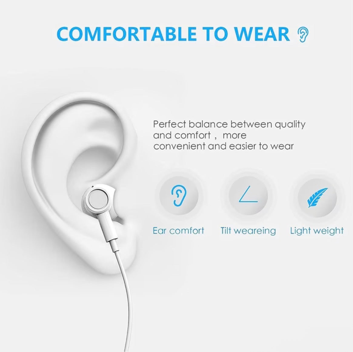 Original USB C Earphones Wired Headphone Type c In-ear Headbuds With Speaker Wit